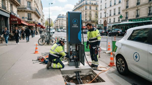 Comment installer un système de recharge rapide pour une voiture électrique en ville?