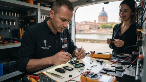 Réparation télécommande clé de voiture garantie avec un serrurier automobile à Toulouse